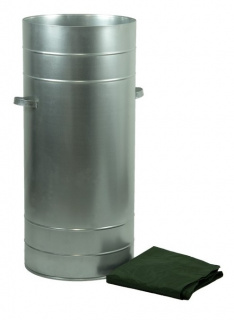 Контейнер для ртутьсодержащих ламп металлический, с крышкой и чехлом